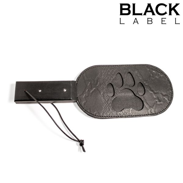 Black Label Puppy Paw Paddle Paddle Schwarz