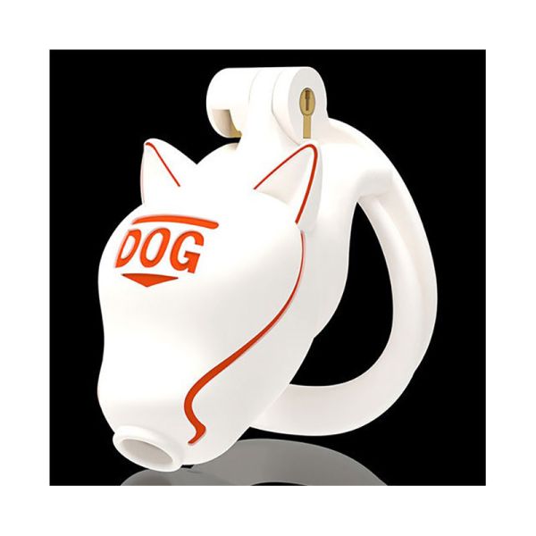 Doglock Käfig Weiß 9 cm – PVC Keuschheitskäfig kompakt