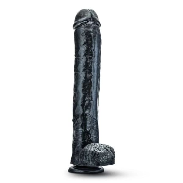 Jet Dark Steel Carbon Metallic Black Dildo
