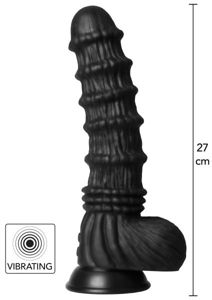 Hidden Desire Dragon Monster Dildo mit Vibration Schwarz