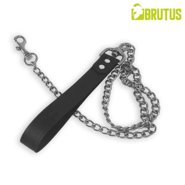 Brutus Leather Dogleash with Chain Hundeleine