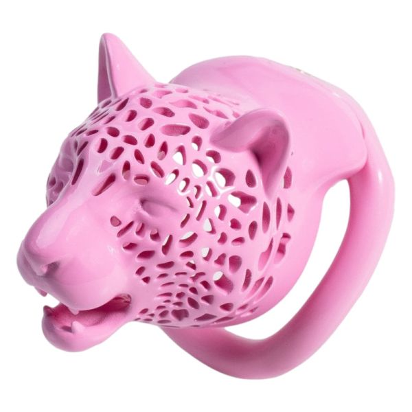 CockLock Leoparden Keuschheitskäfig Rosa